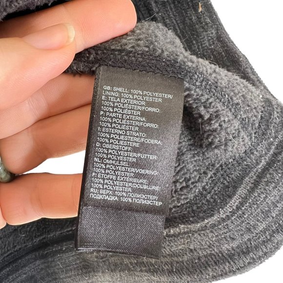 The North Face Black Grey Marled Zip Up Hooded Jacket Medium - Picture 5 of 8